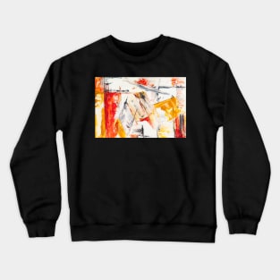 Abstract Painting With Oil Colors Crewneck Sweatshirt